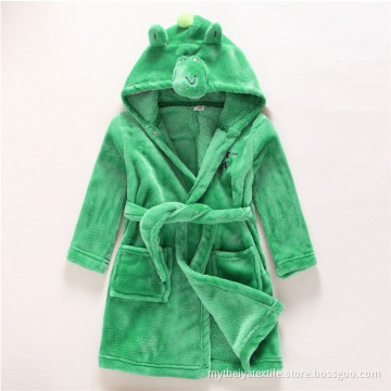 Wholesale Printing Comfortable Flannel Dinosaur Bathrobe